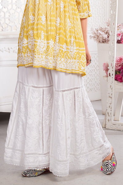 Chikankari Muzlin Short Dress