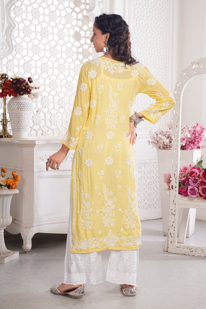 Nadia Chikankari Modal Kurti