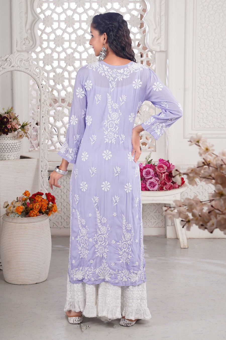 Nadia Chikankari Modal Kurti