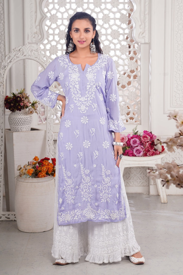 Nadia Chikankari Modal Kurti