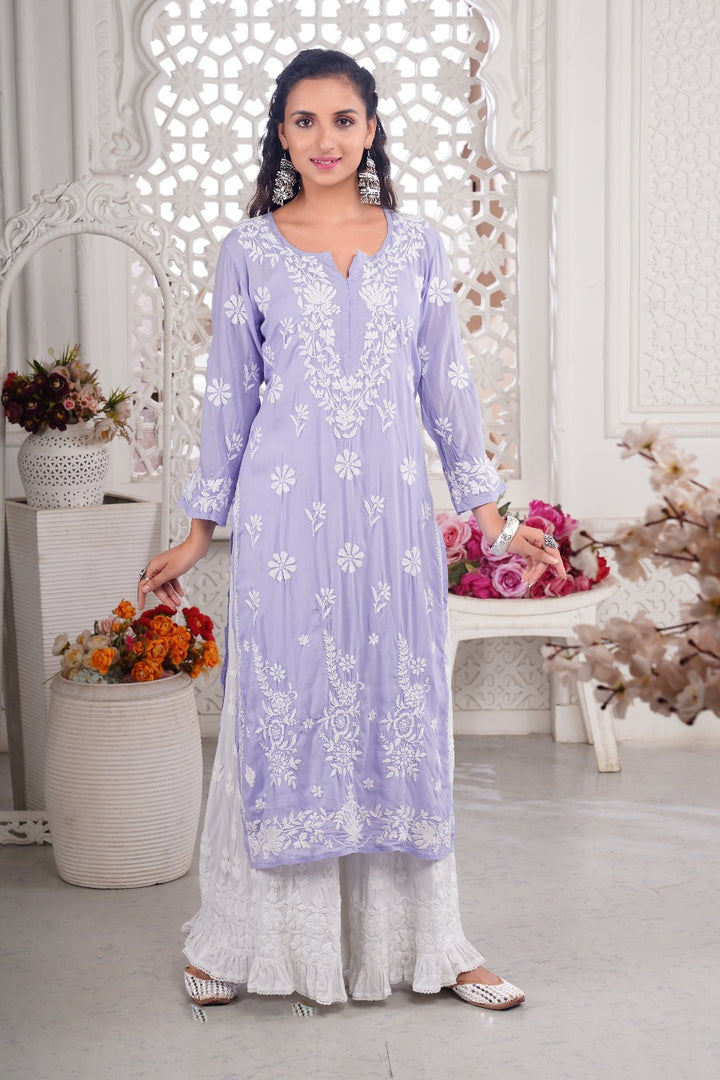 Nadia Chikankari Modal Kurti