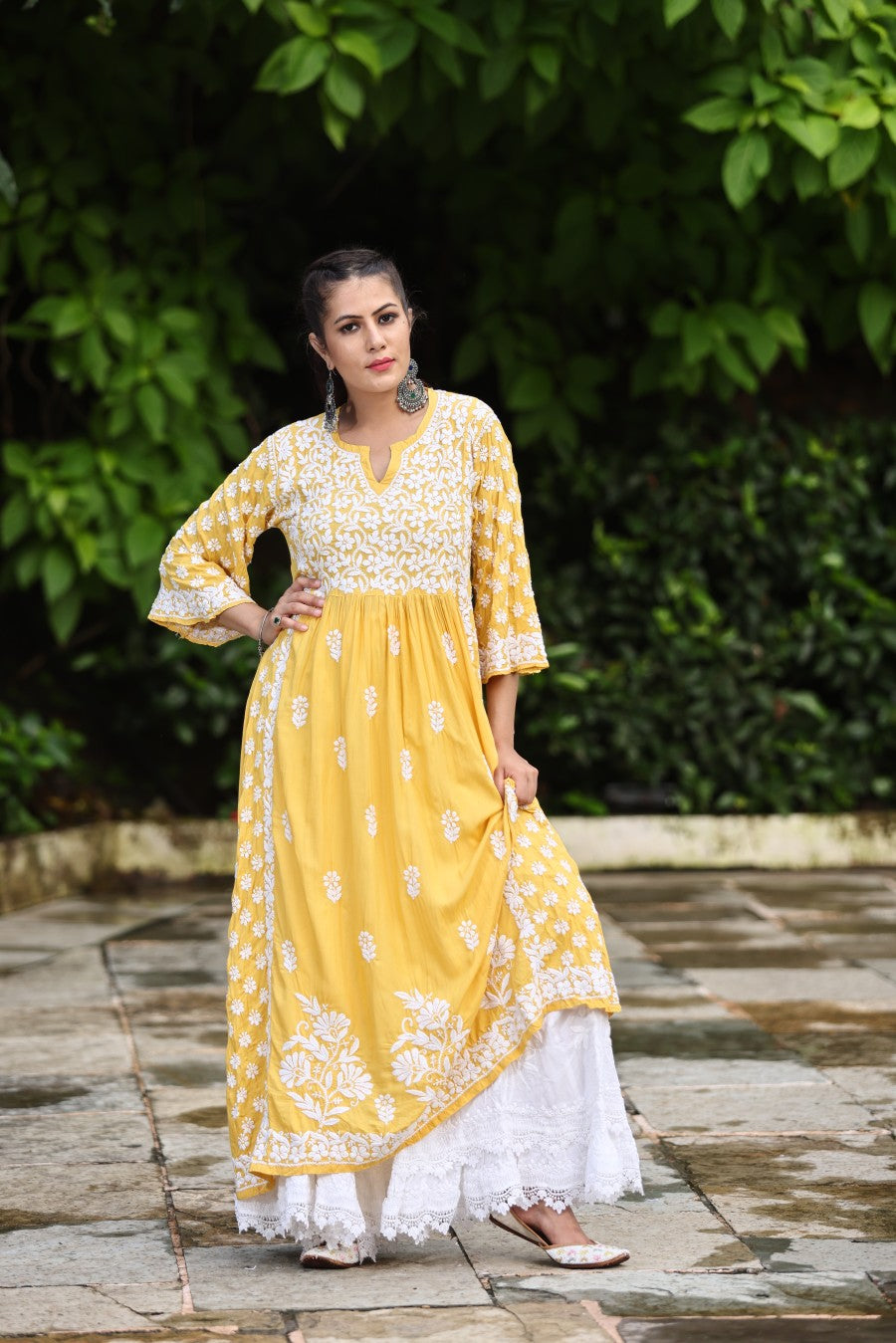 Anaya Chikankari Modal Dress
