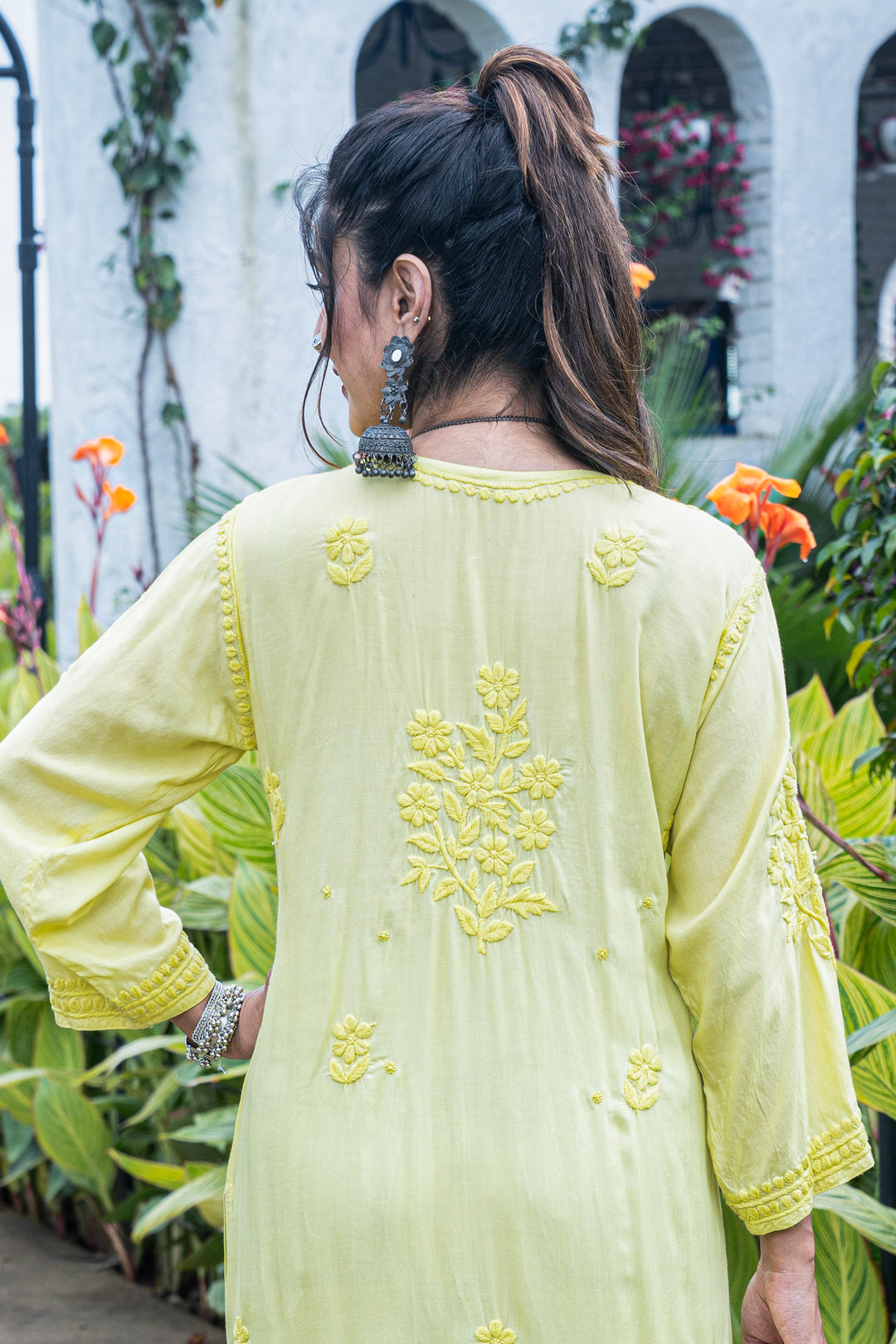 Fauzia Chikankari Modal Kurti