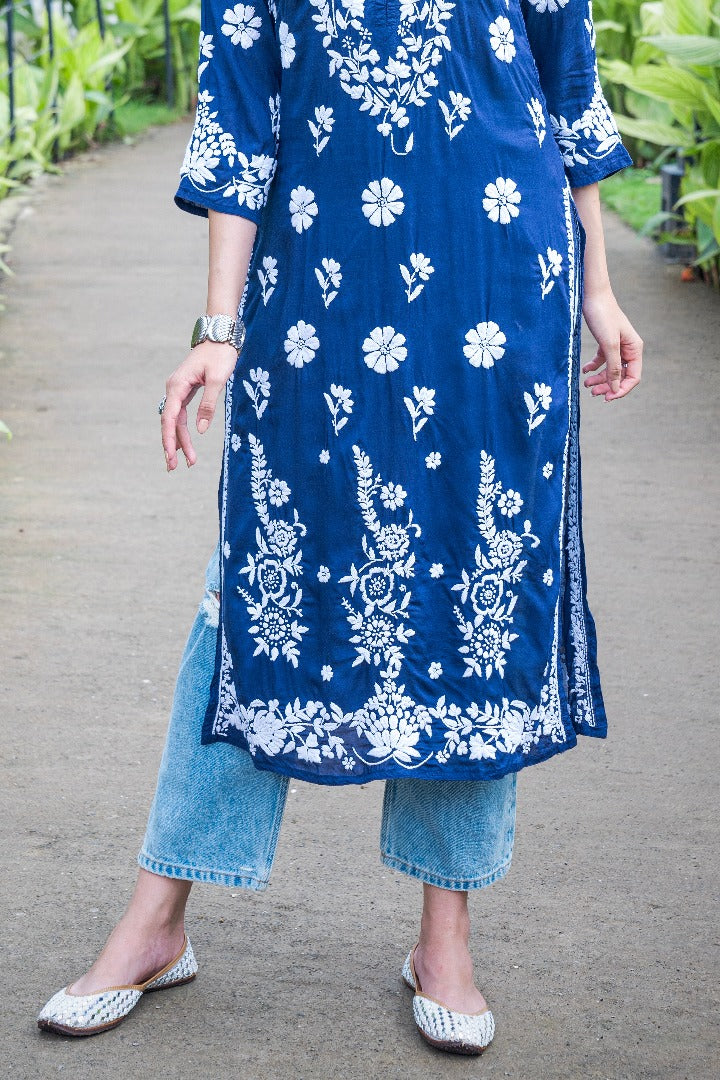 Nadia Chikankari Modal Kurti