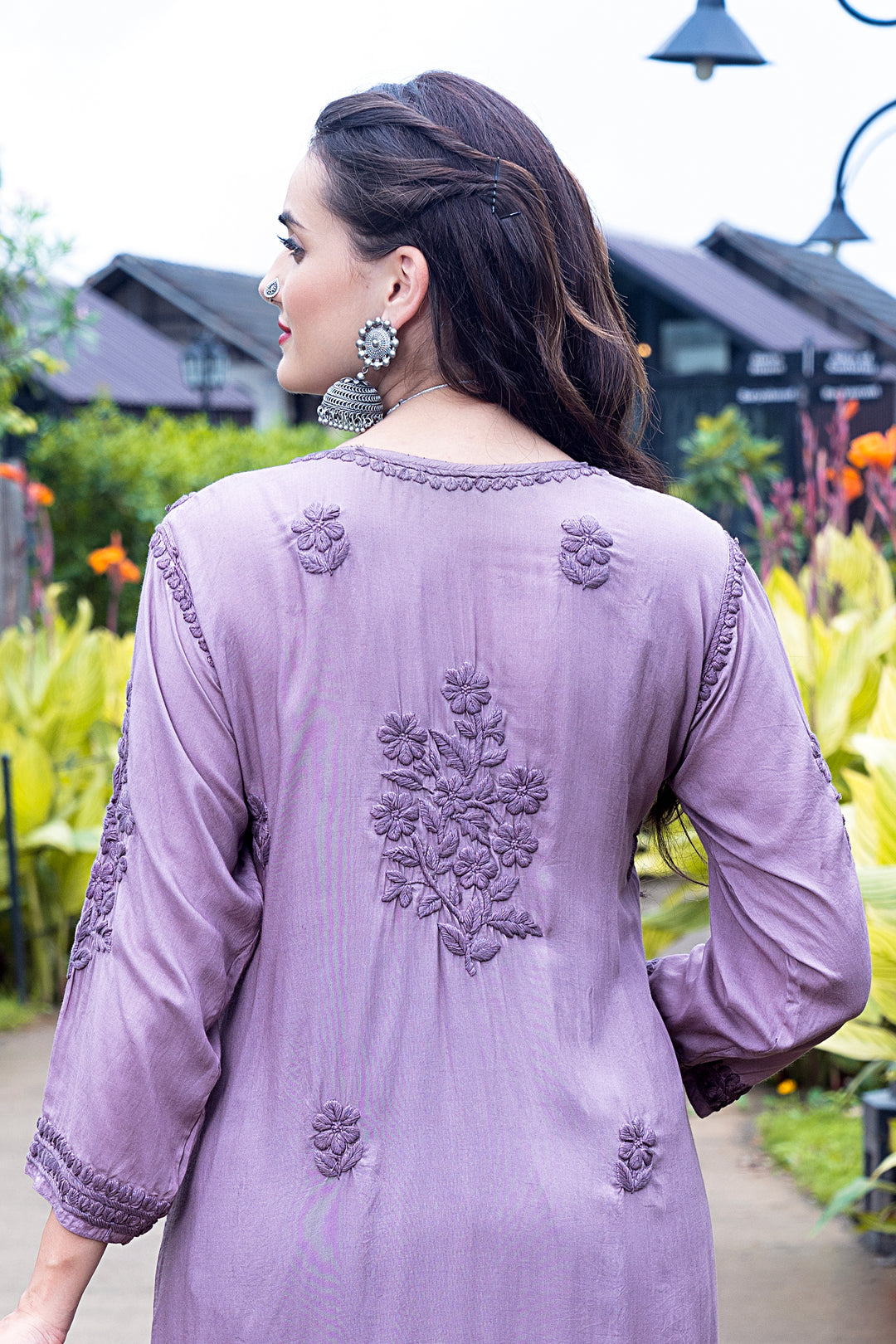 Fauzia Chikankari Modal Kurti