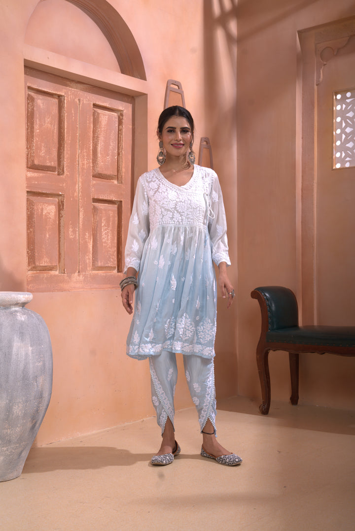 Israh Modal Satin Dhoti Pant Set