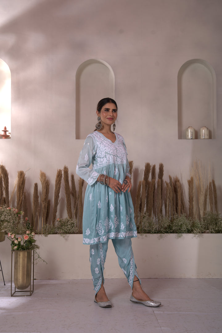 Israh Modal Satin Dhoti Pant Set