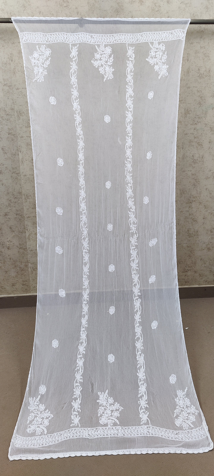 Chiffon Chikankari Dupatta