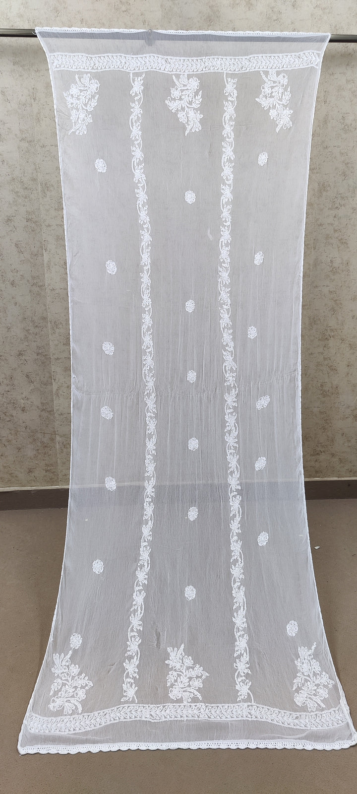 Chiffon Chikankari Dupatta