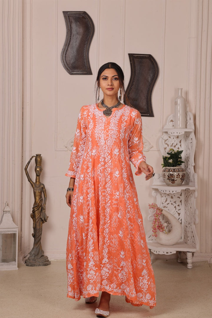 Naaz Chikankari Mul Anarkali