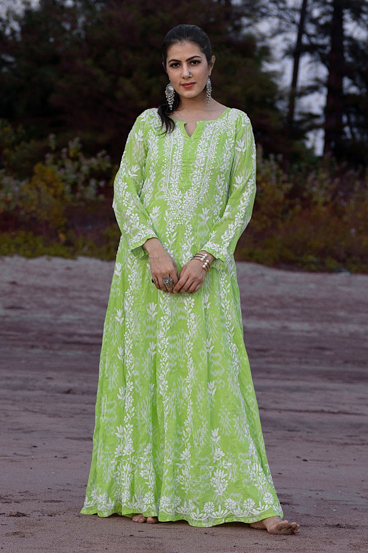 Naaz Chikankari Mul Anarkali