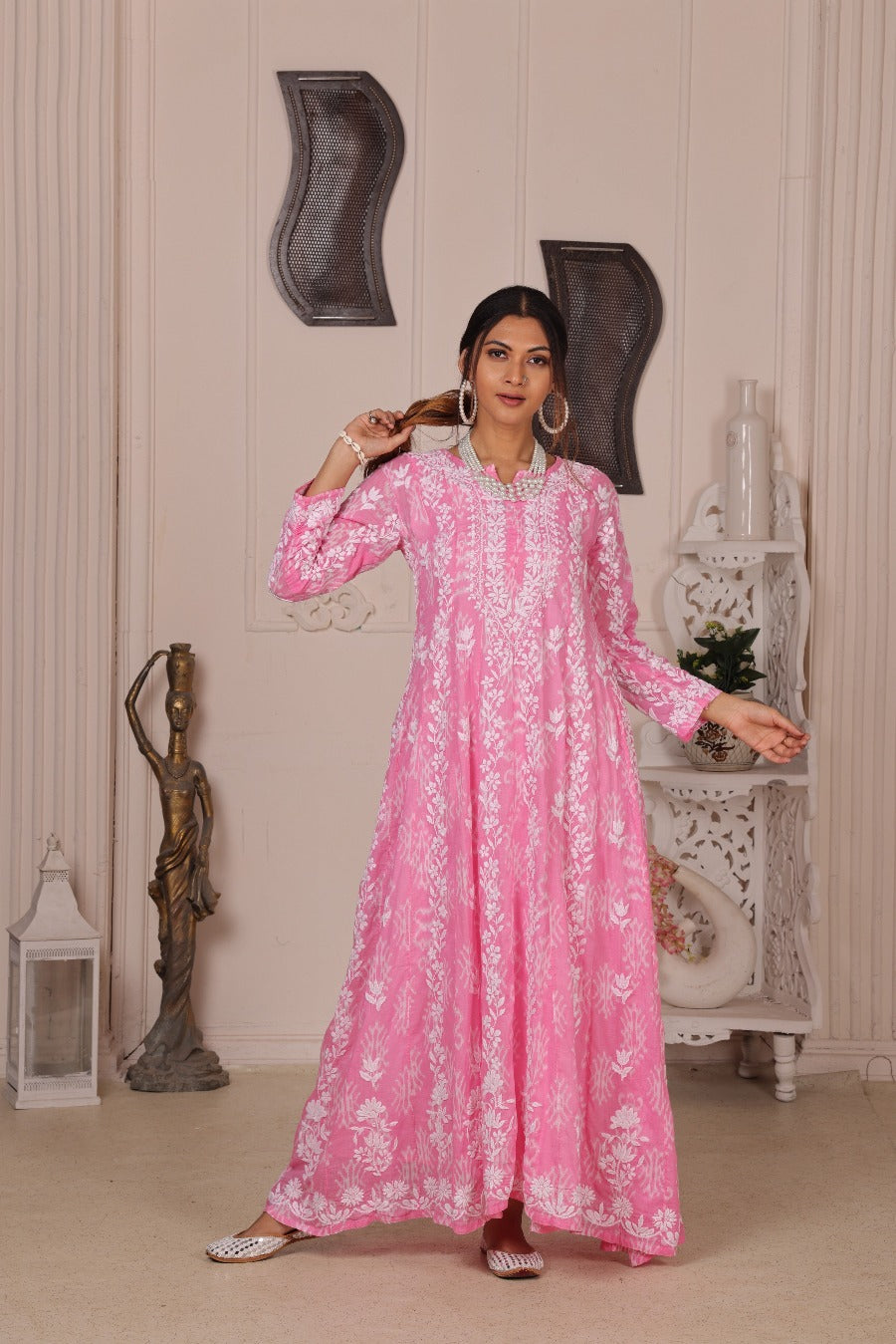 Naaz Chikankari Mul Anarkali