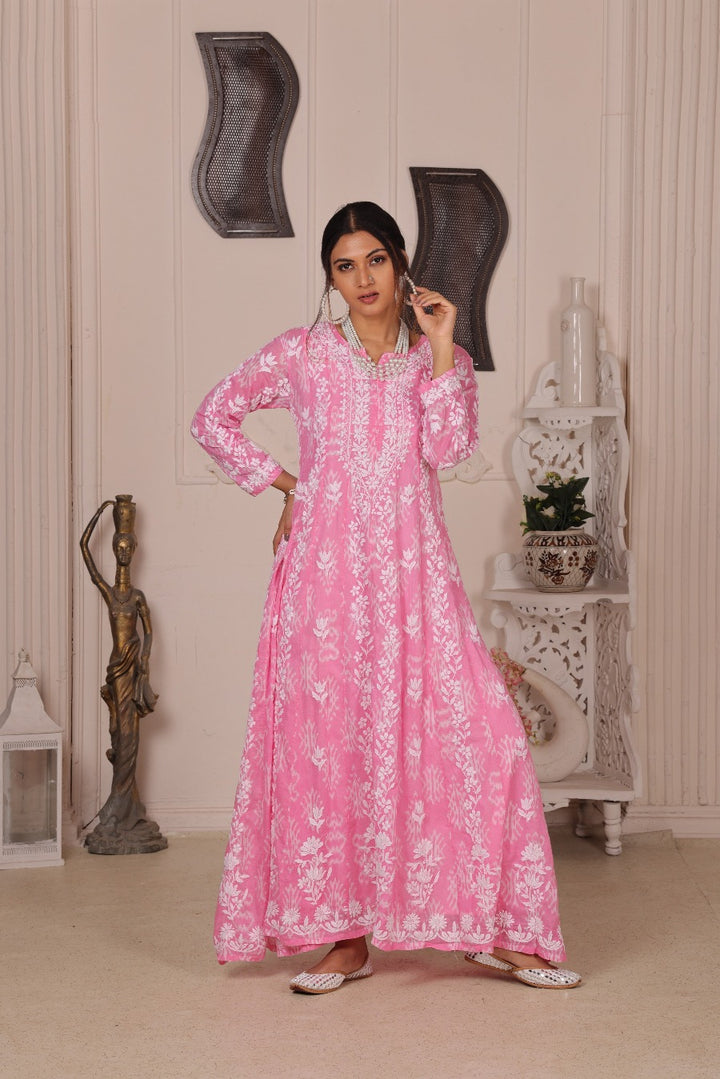 Naaz Chikankari Mul Anarkali