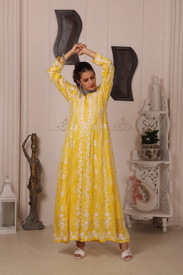 Naaz Chikankari Mul Anarkali