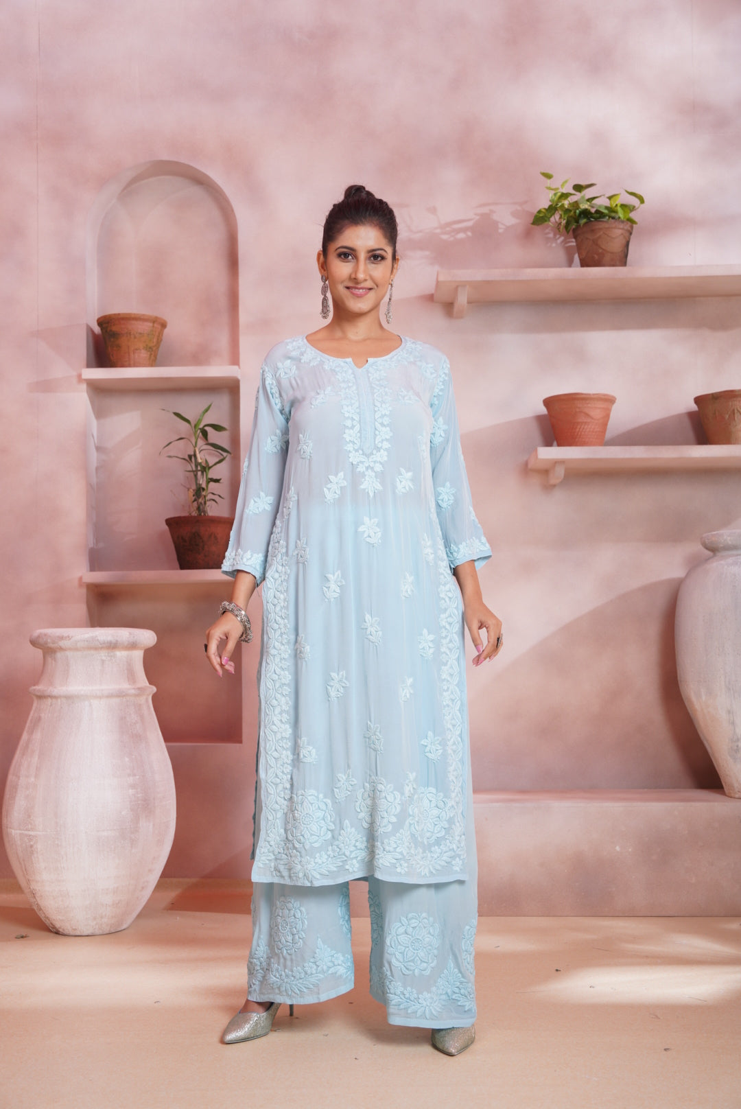 Sukoon Crepe Palazzo Set