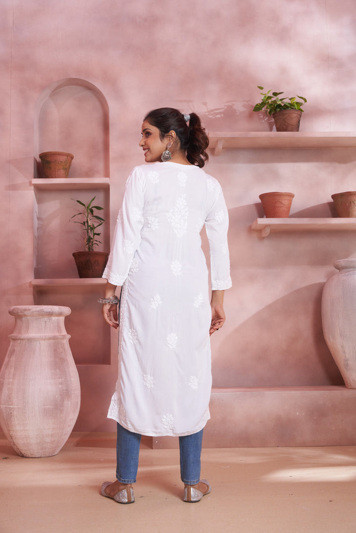 Zena - Modal White Kurti