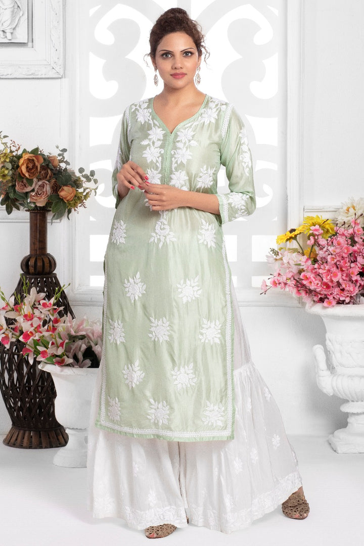 parveen Silk Long Kurti