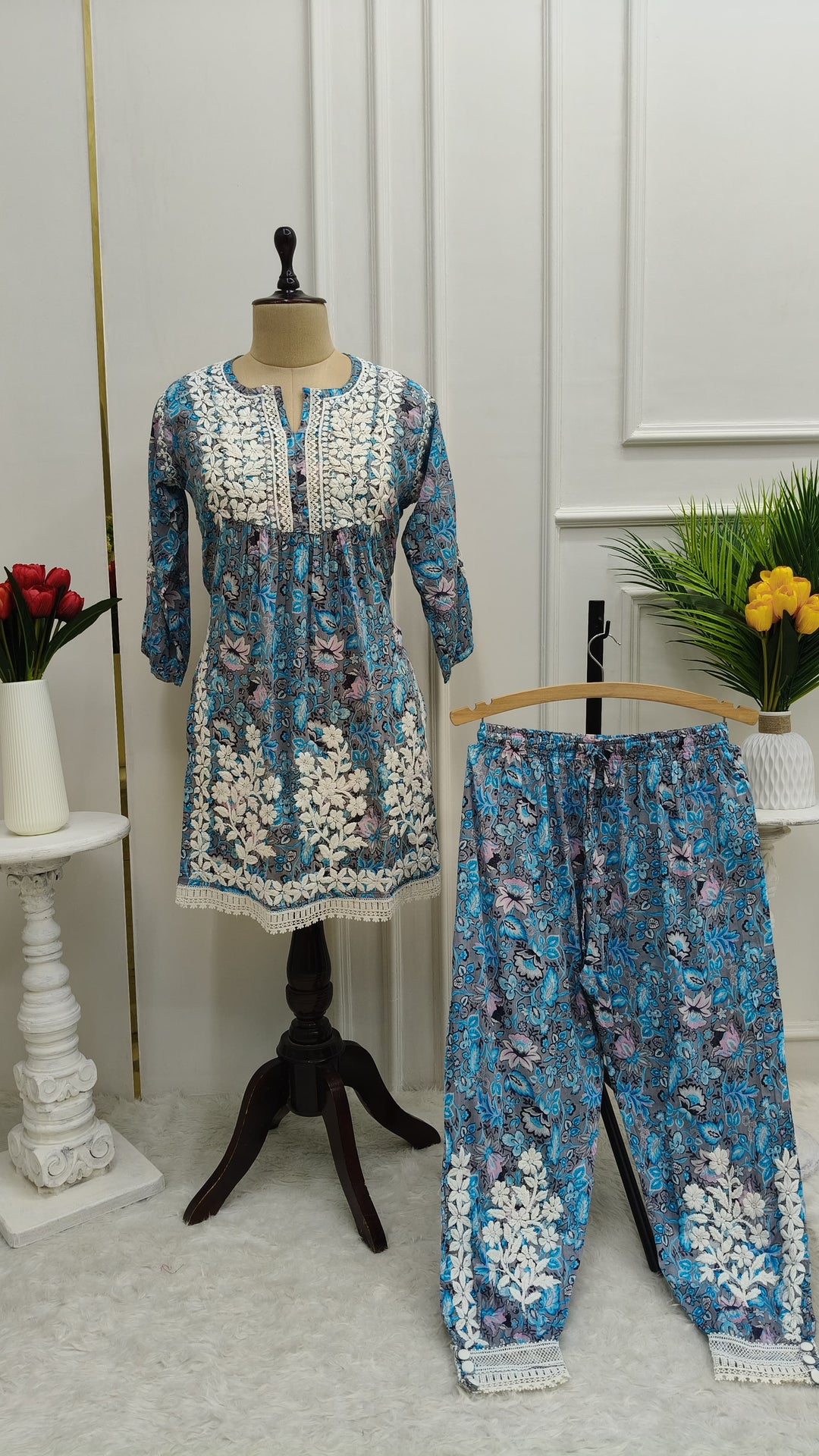 Hamna Mul Printed Afghani Pant Set