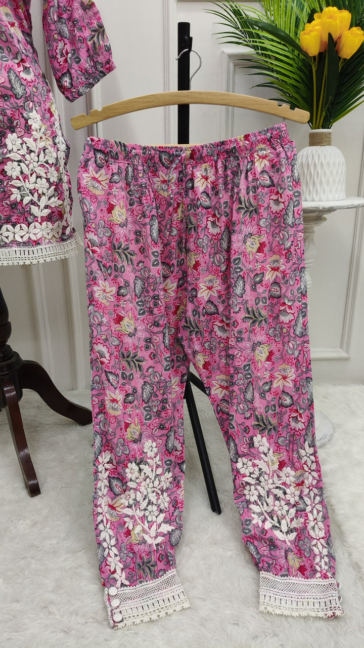 Hamna Mul Printed Afghani Pant Set