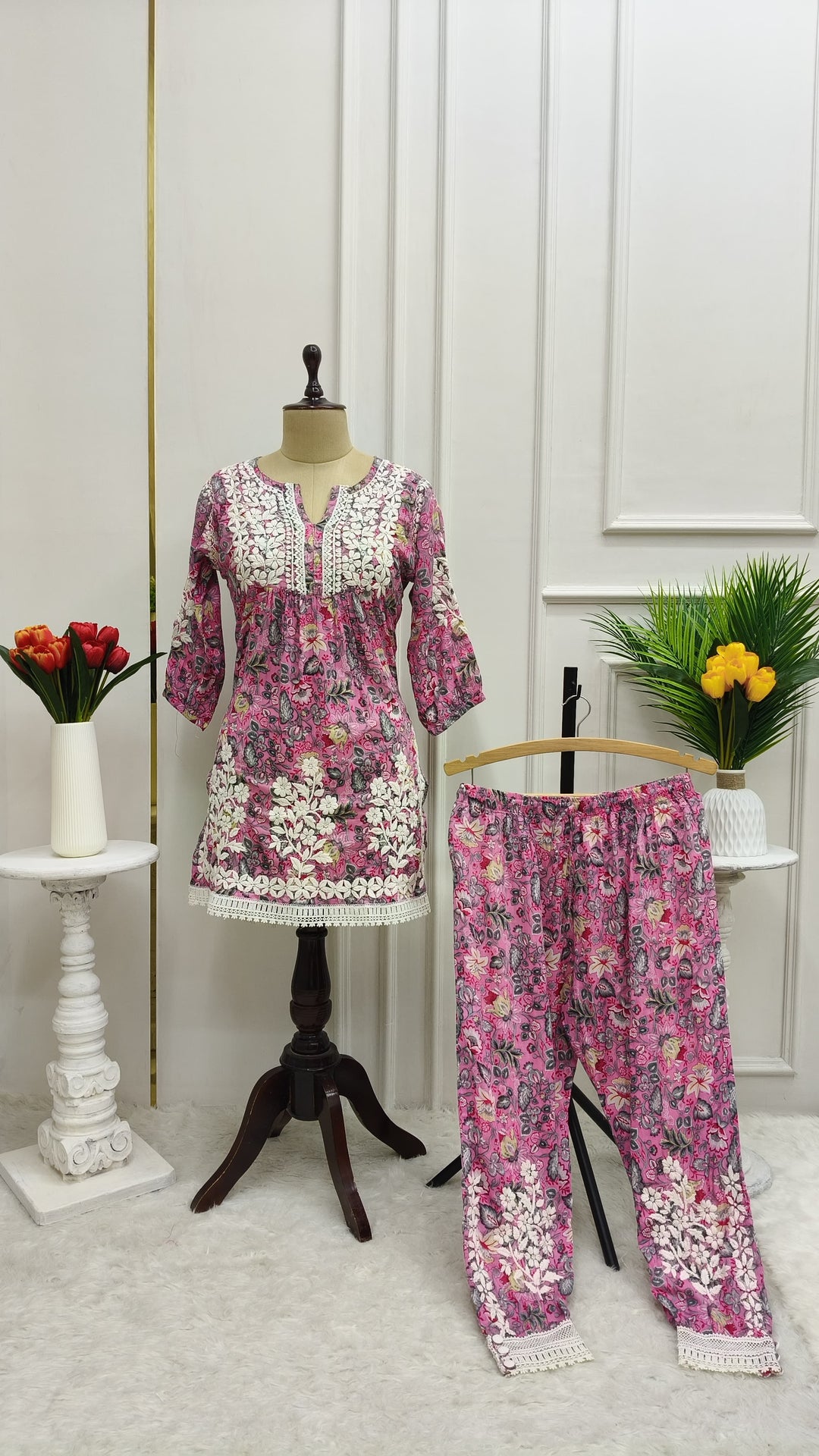 Hamna Mul Printed Afghani Pant Set