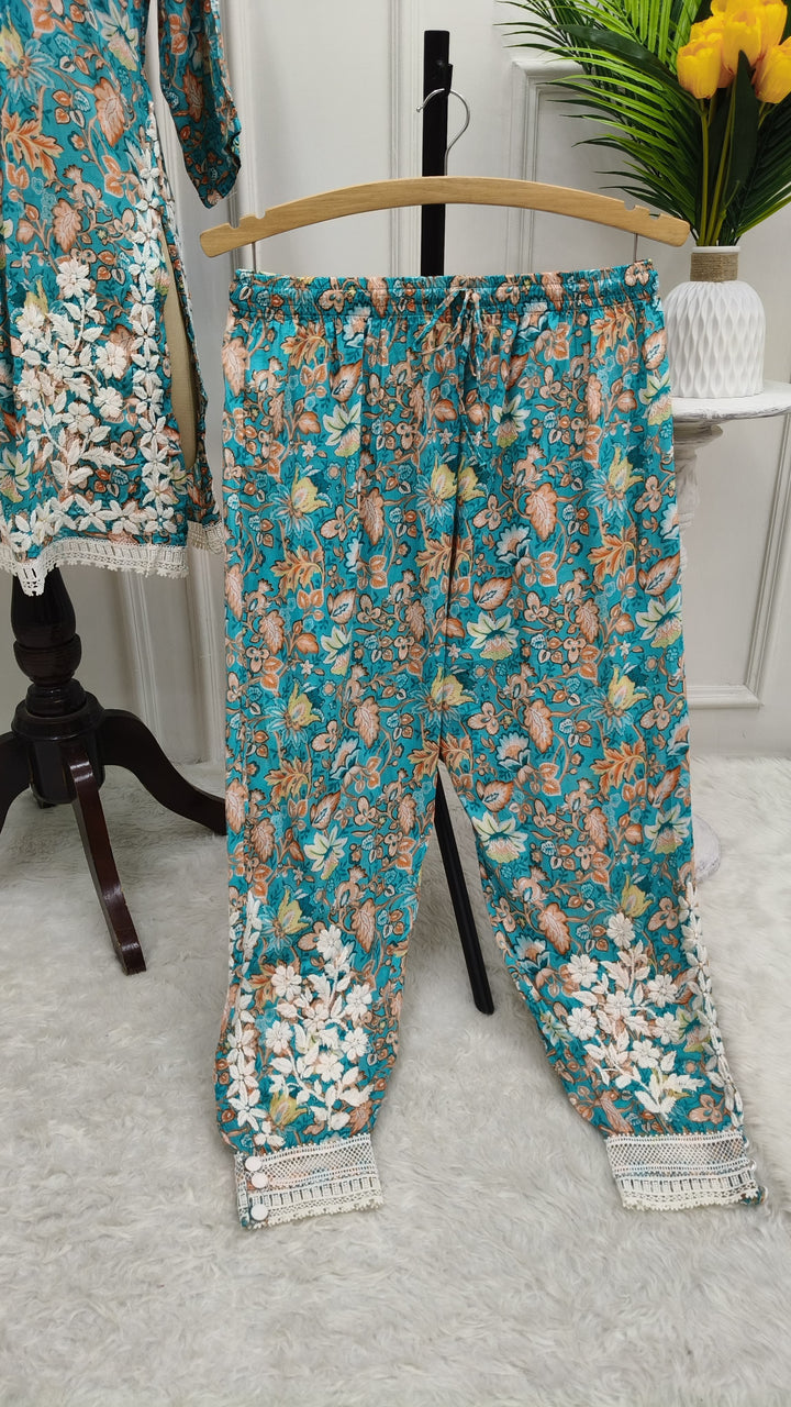 Hamna Mul Printed Afghani Pant Set