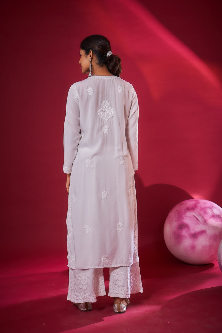 Samaah - White Modal Kurti