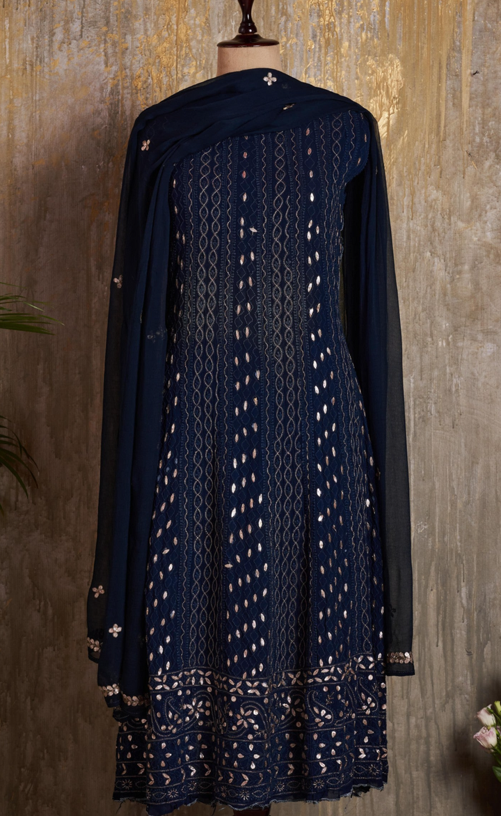 Unstitched Viscose Anarkali