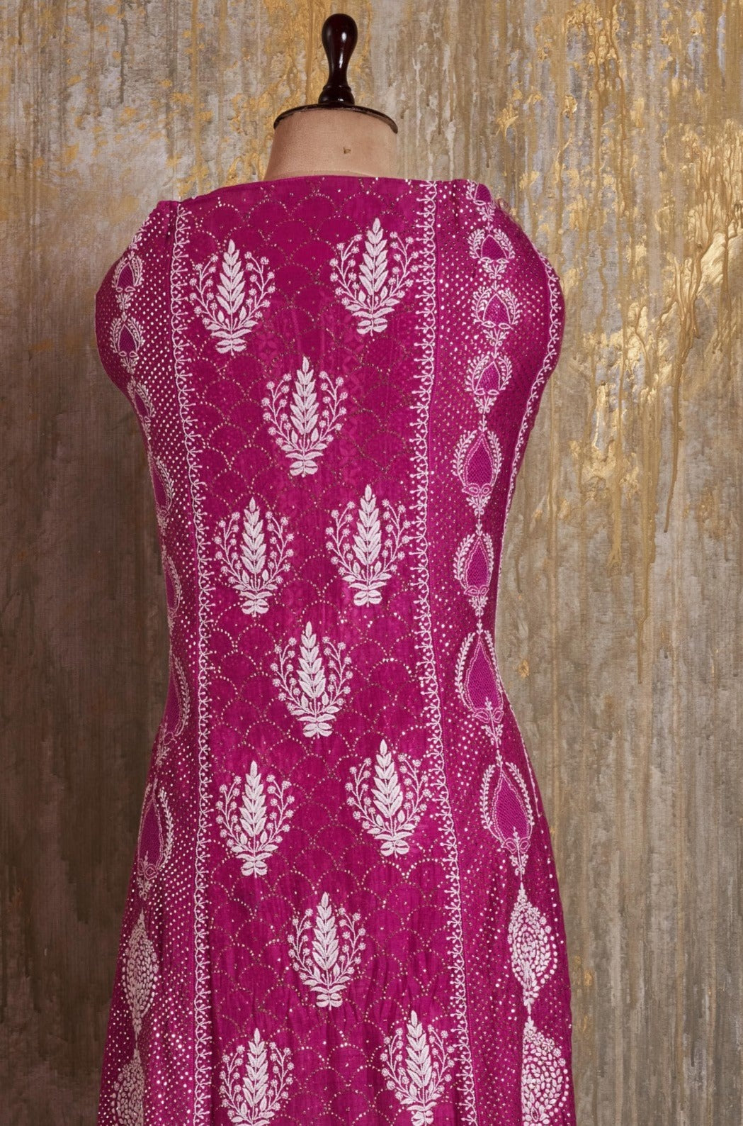 Unstitched Mul Chanderi Kurti