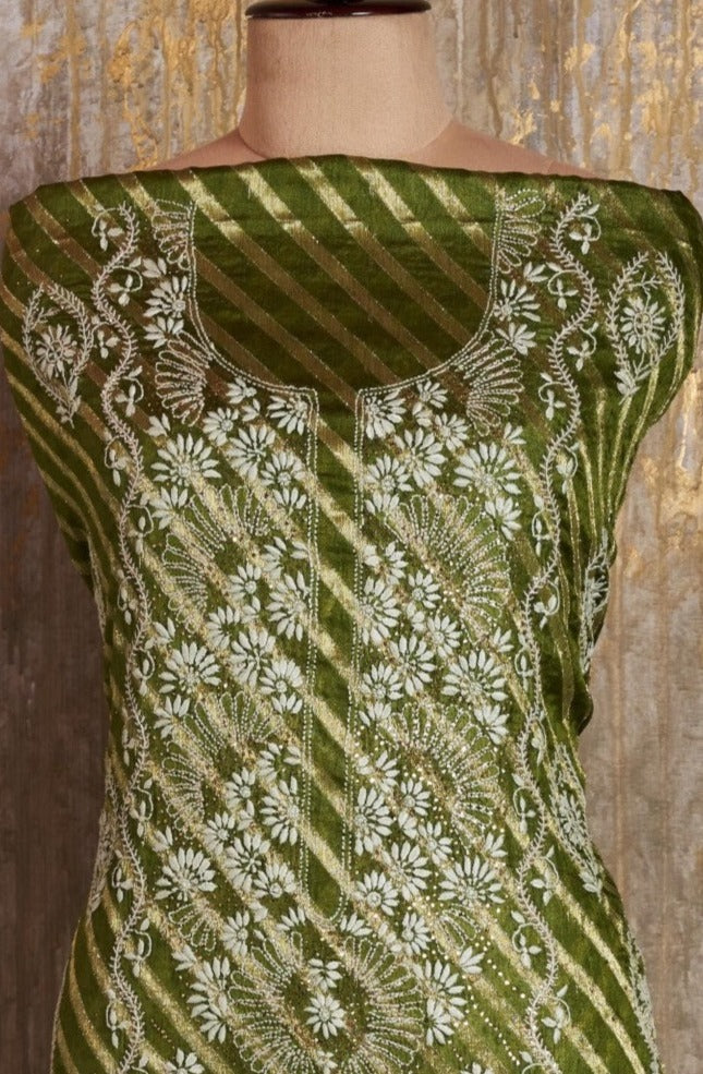 Unstitched Chanderi Kurti