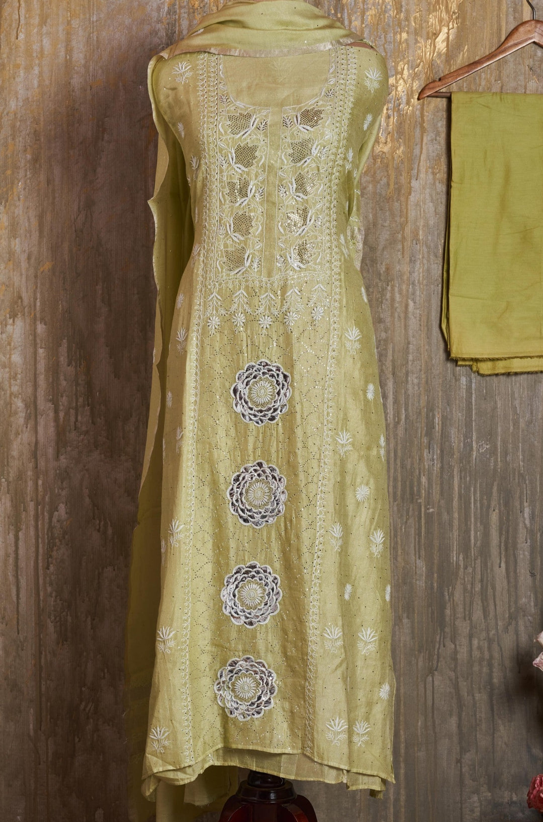 Unstitched chanderi Kurti