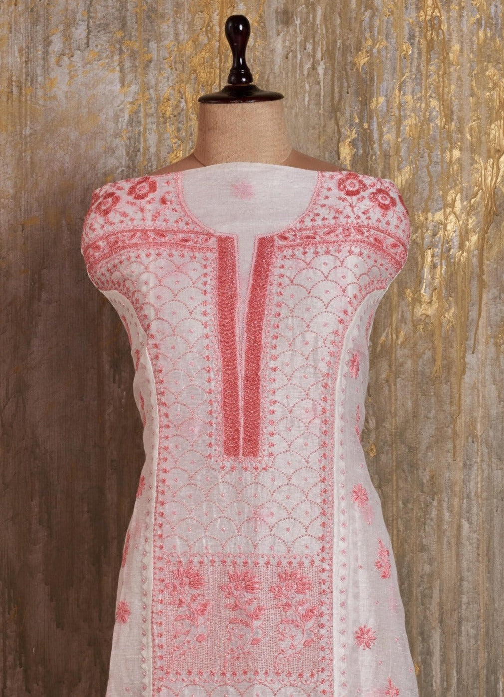 Unstitched Chanderi Kurti