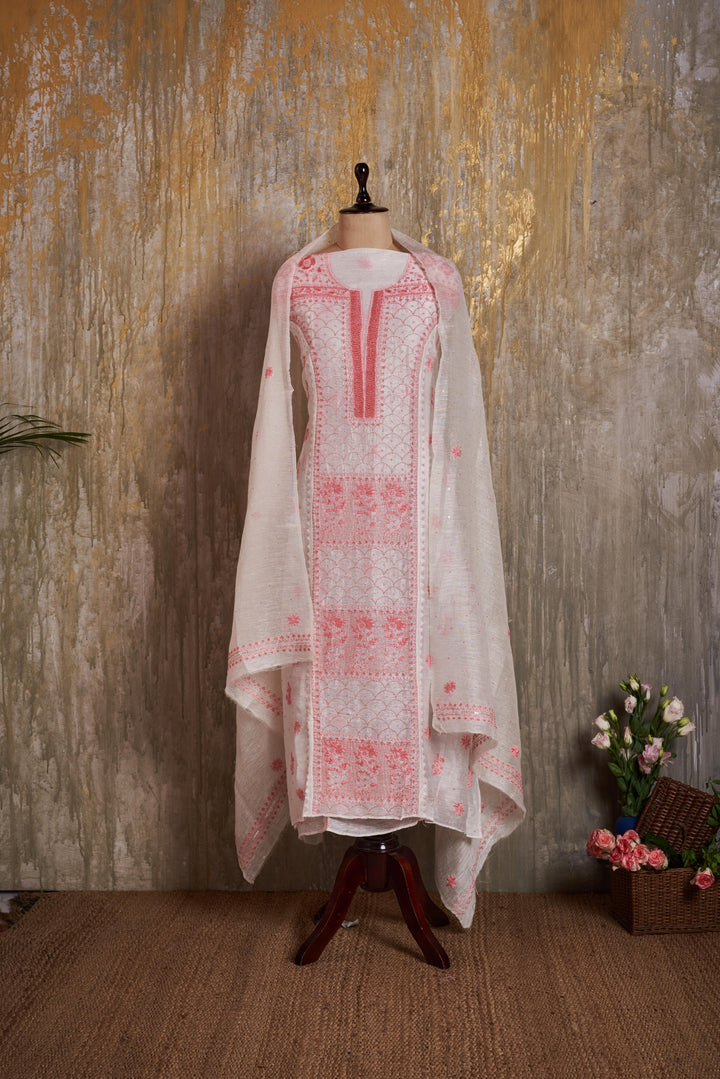 Unstitched Chanderi Kurti