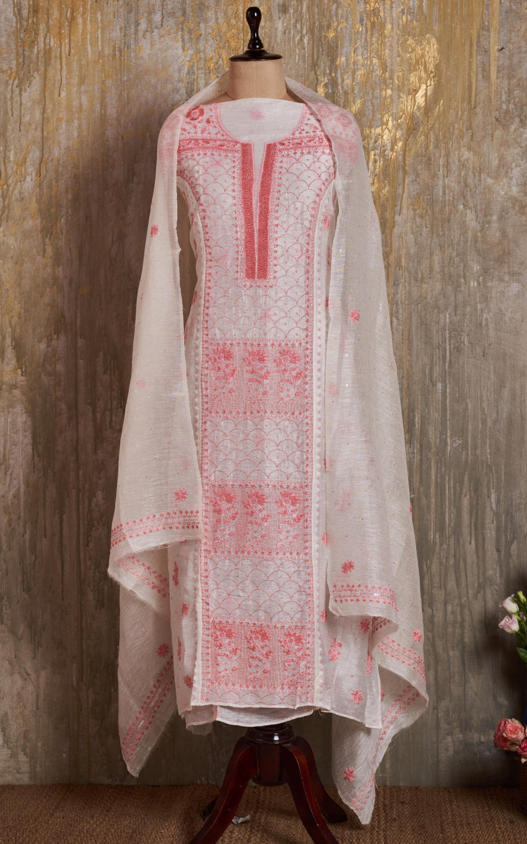 Unstitched Chanderi Kurti