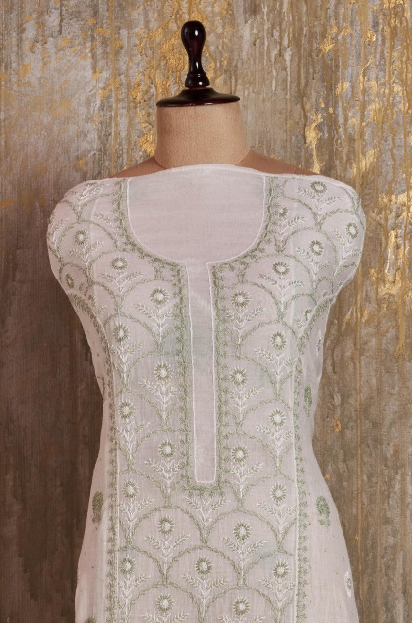 Unstitched Mul Chanderi Kurti