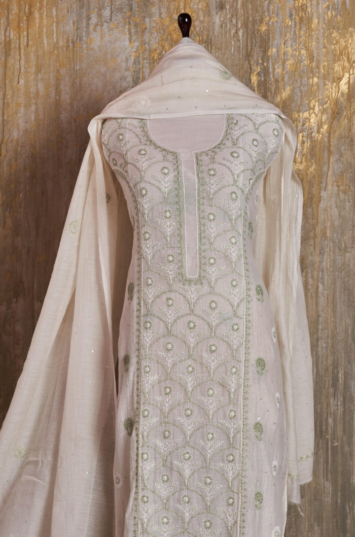 Unstitched Mul Chanderi Kurti