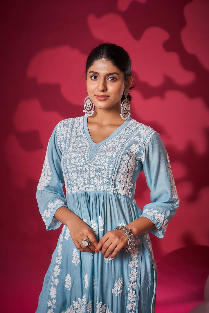 Meerab Muzlin Peplum Style Palazzo Set