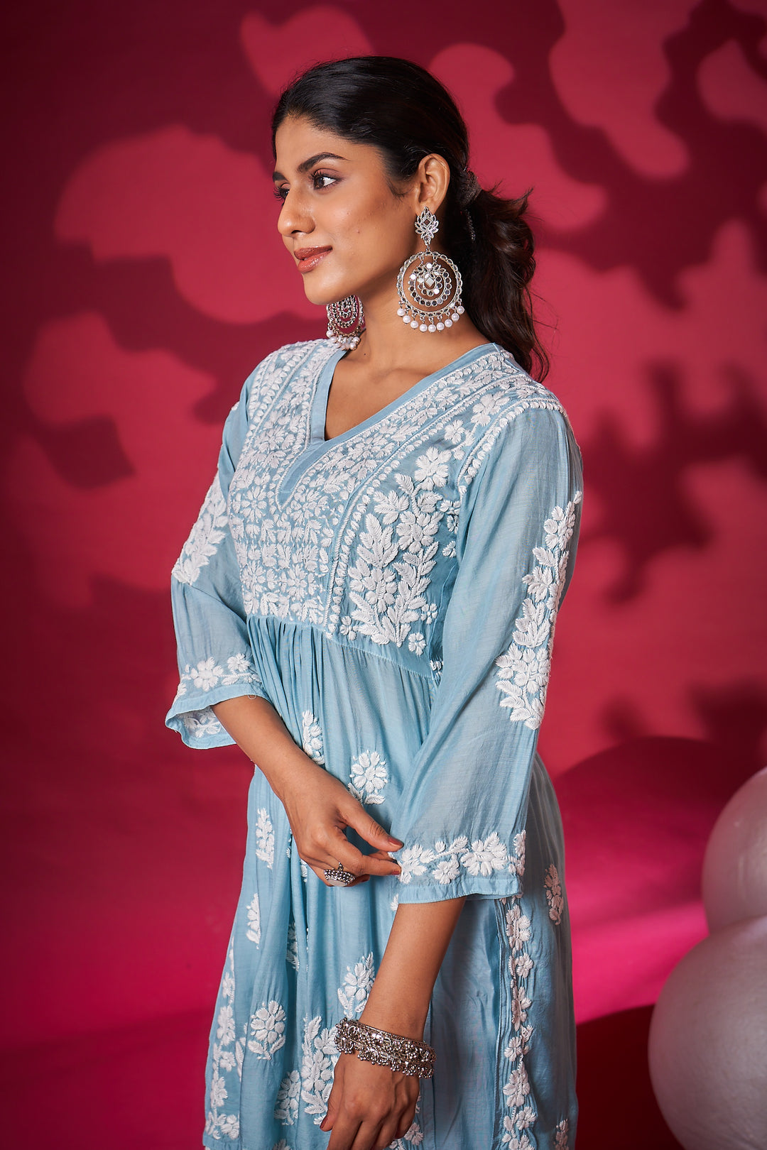 Meerab Muzlin Peplum Style Palazzo Set