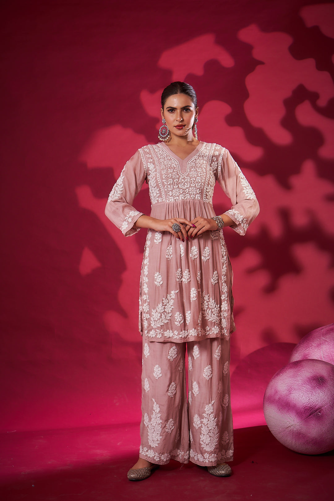 Meerab Muzlin Peplum Style Palazzo Set