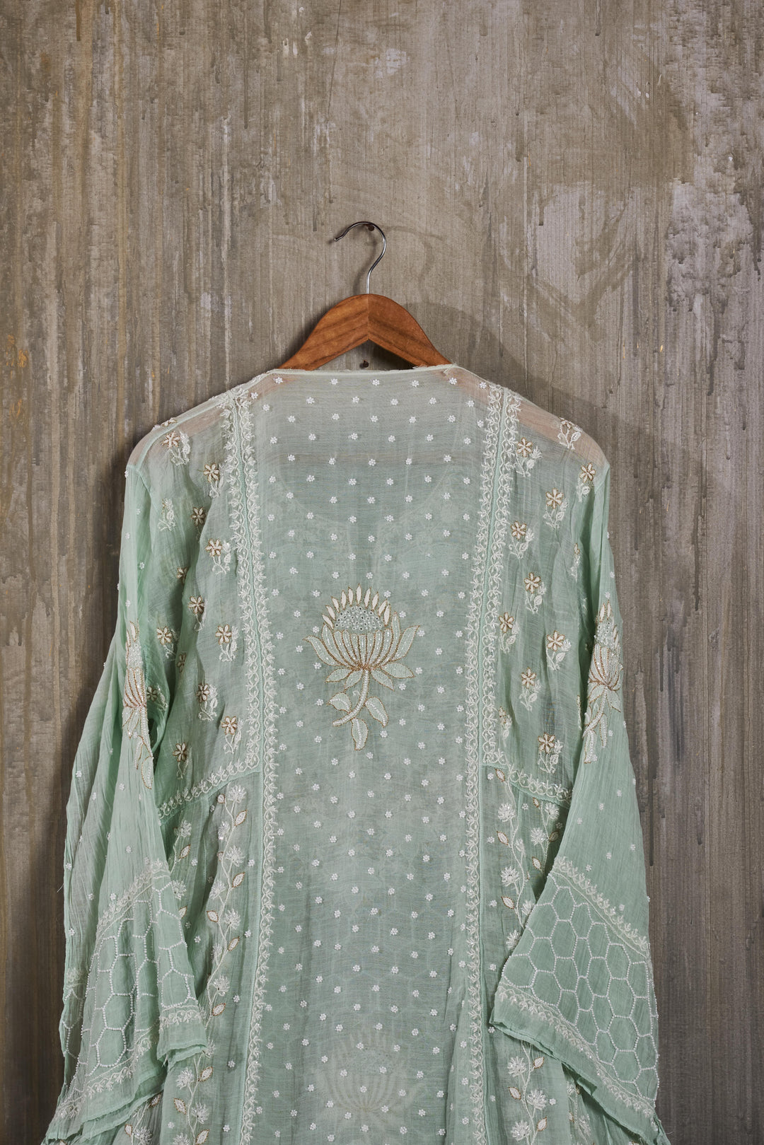 Unstitched Mul Chanderi Dress