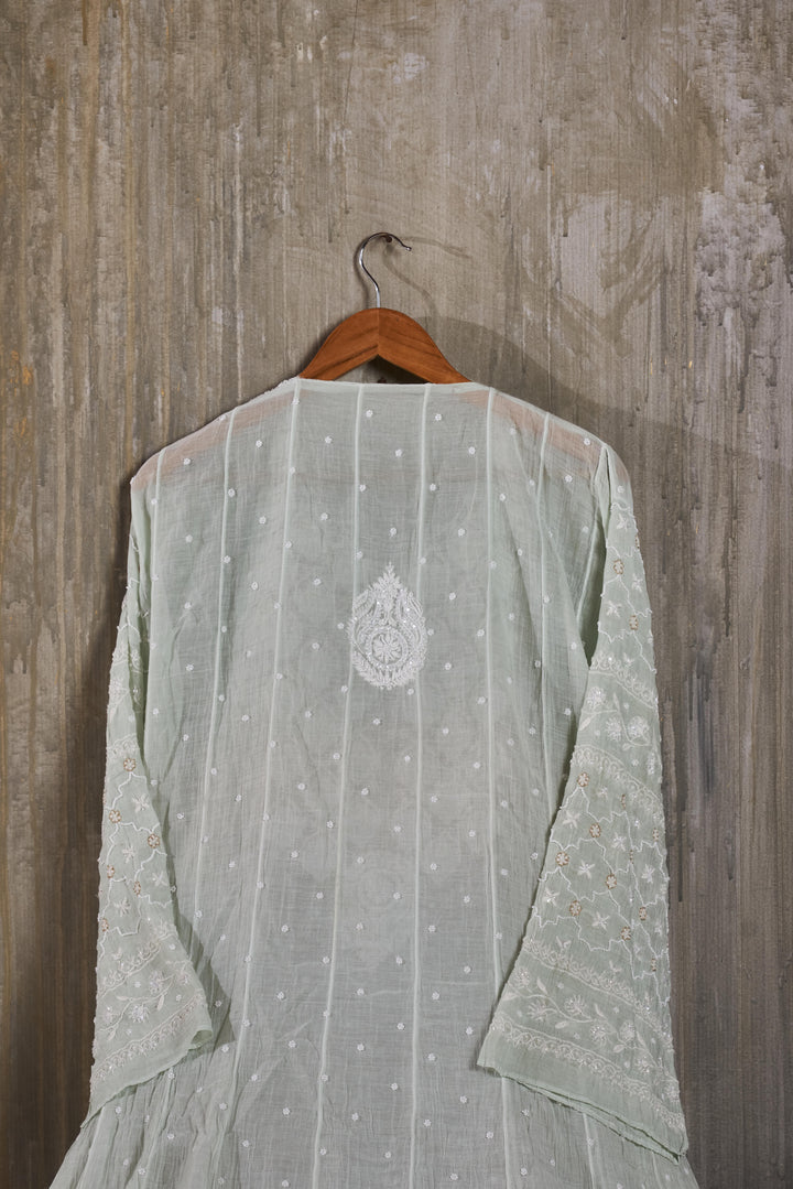 Unstitched Mul Chanderi Dress