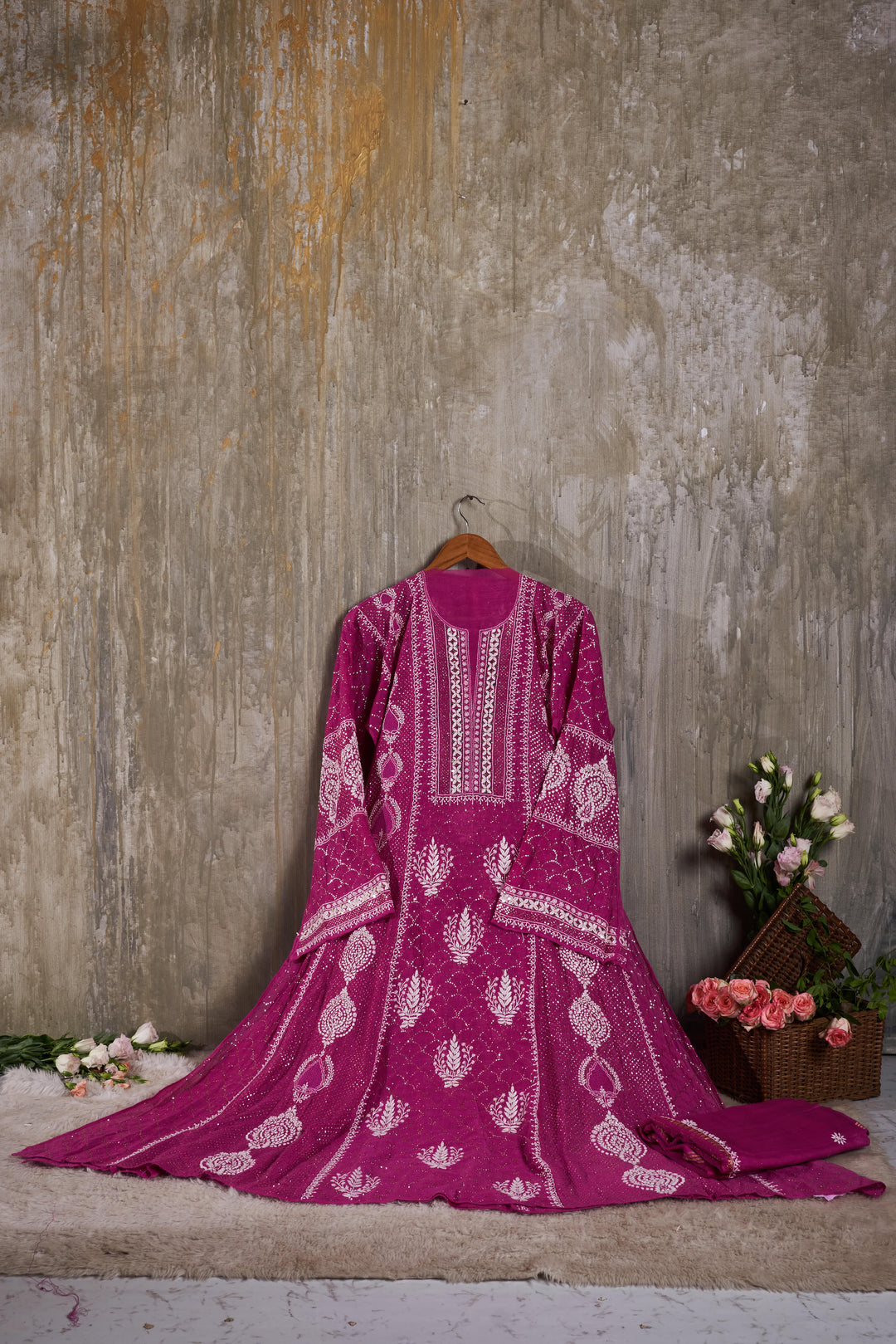 Unstitched Mul Chanderi Kurti