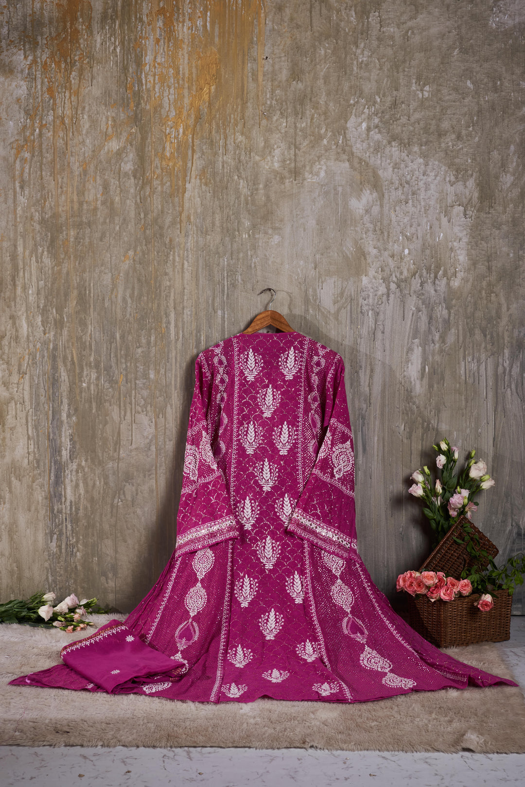 Unstitched Mul Chanderi Kurti