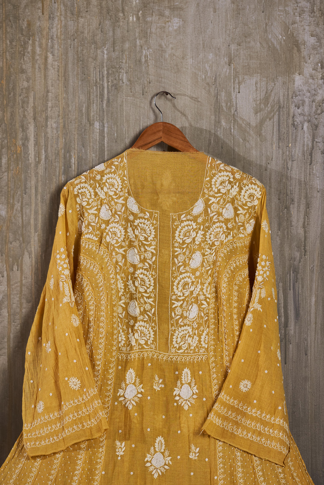 Unstitched Mul Chanderi Dress