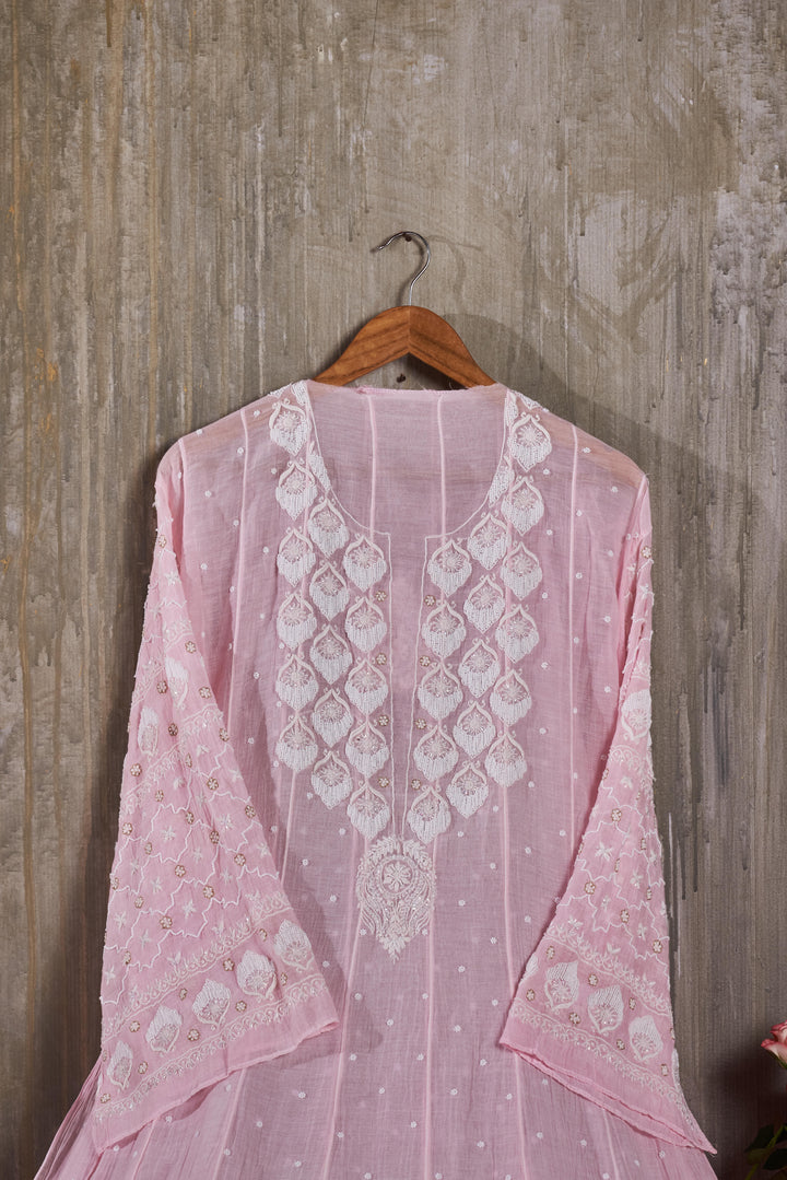 Unstitched Mul Chanderi Dress