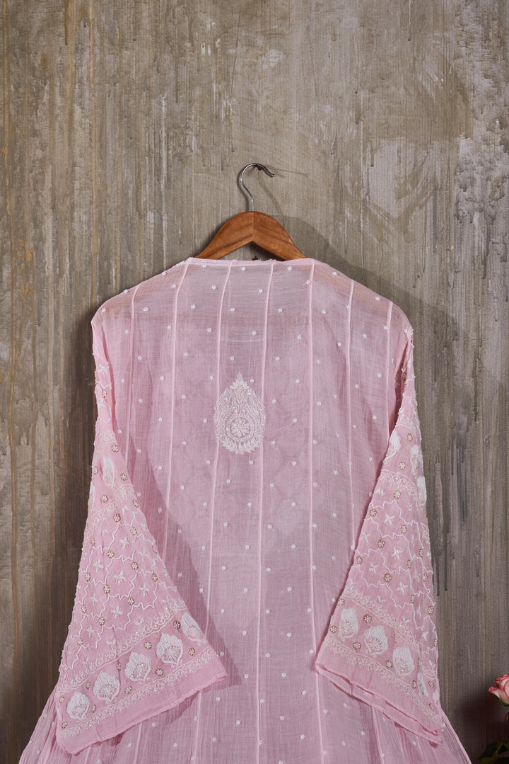 Unstitched Mul Chanderi Dress