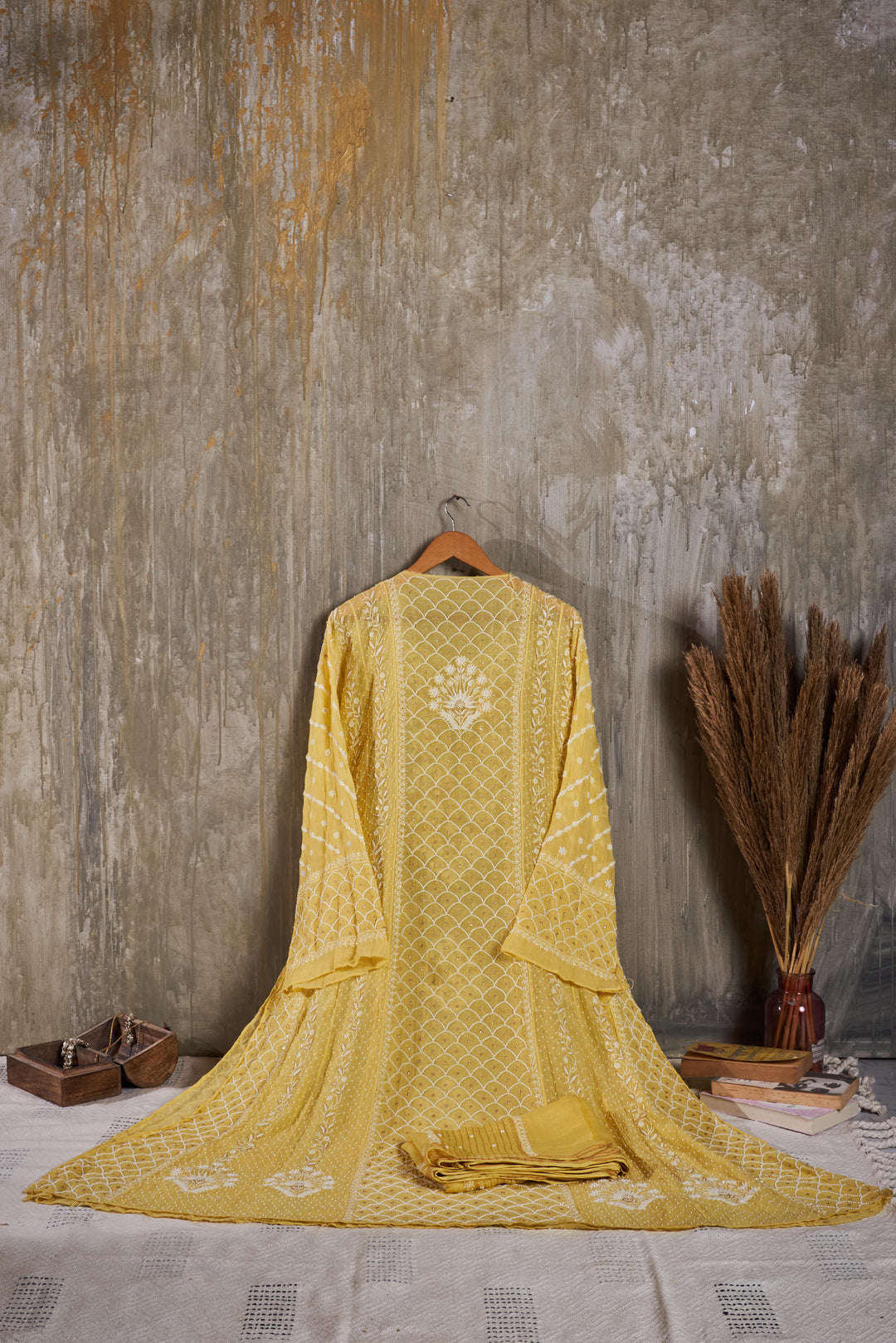 Unstitched Chanderi Dress