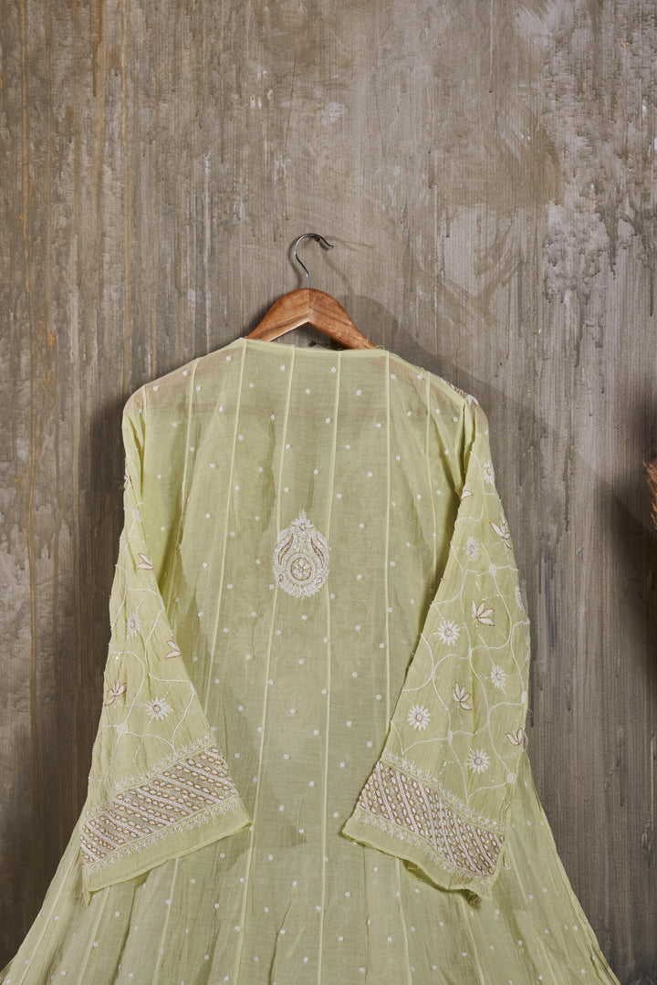 Unstitched Chanderi Anarkali