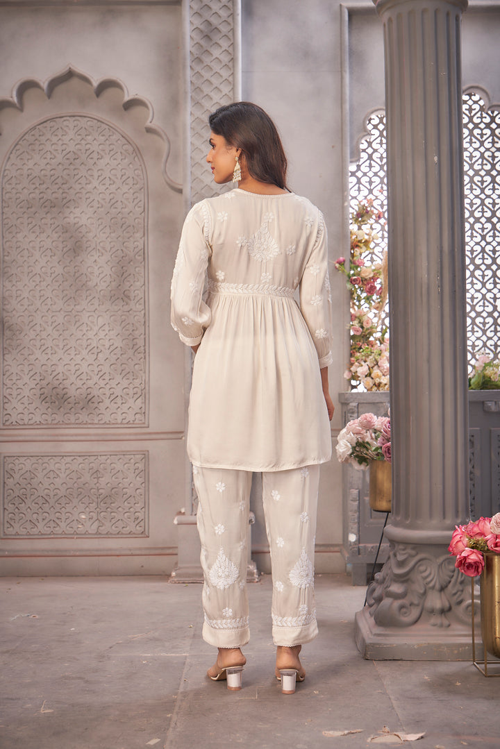 Zayna Modal Satin Pant Set