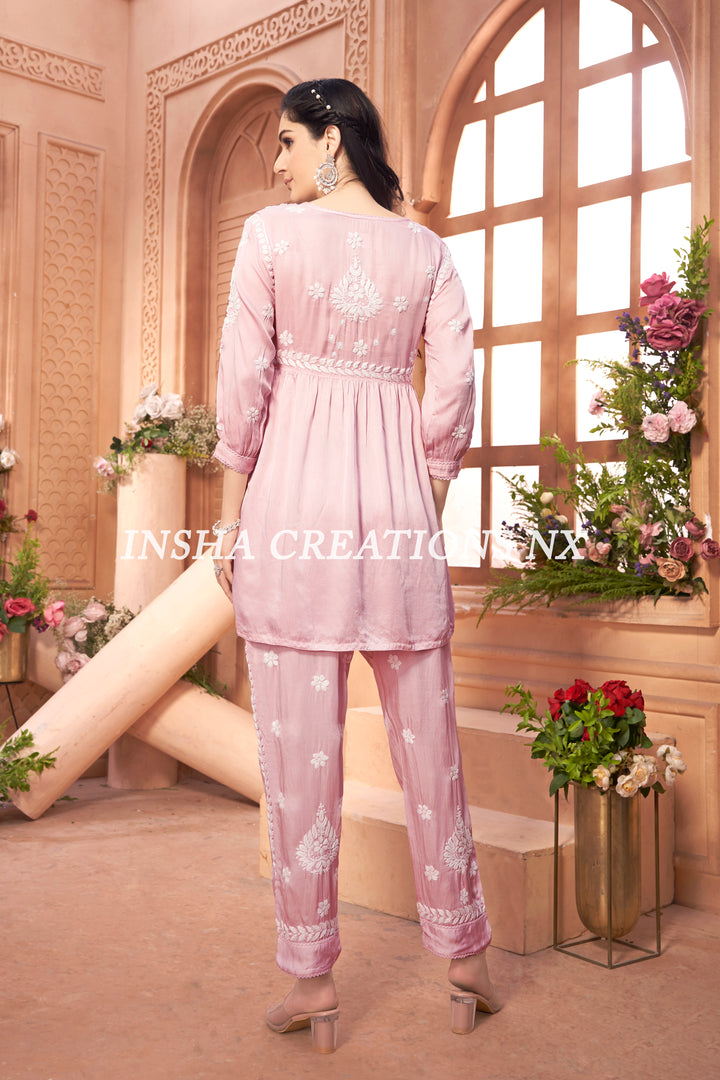 Zayna Modal Satin Pant Set