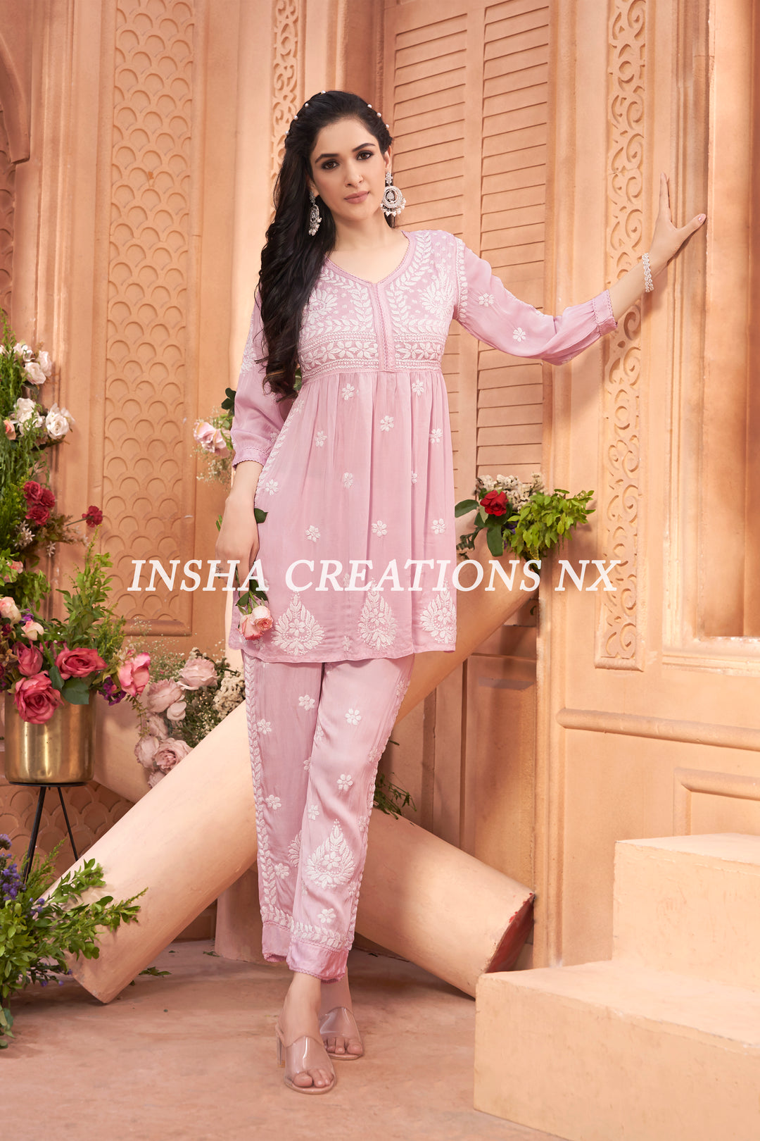 Zayna Modal Satin Pant Set